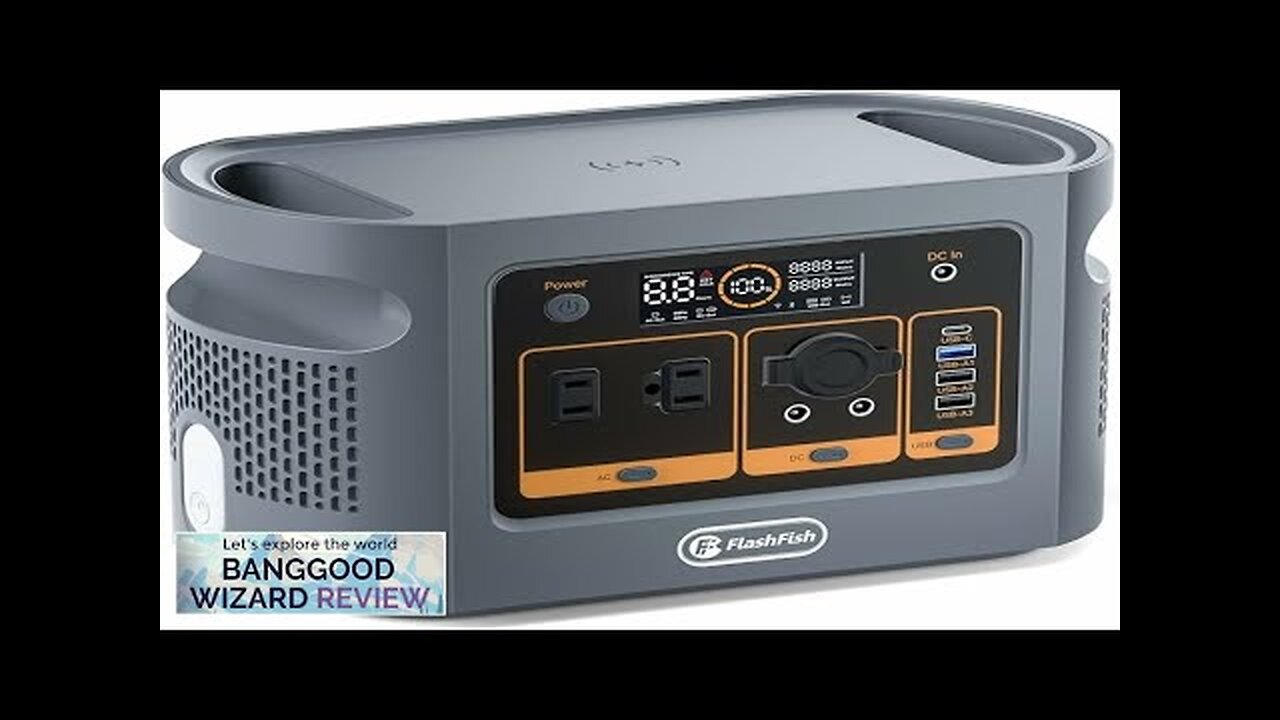 US Direct FlashFish QE01D UPS 600W 448Wh Portable Power Station LiFePO4 Lithium Review