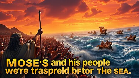 Moses and his people were trapped before the sea