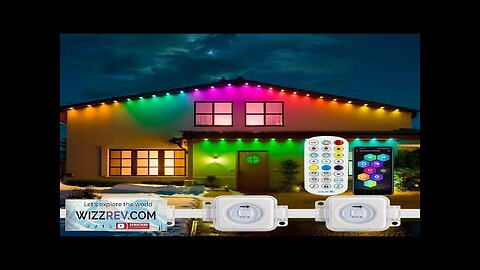 5054 16703IC(WS2811 WS2812B) Outdoor Eaves LED Light String Kit 2.4G BEL+WIFI Controller Review