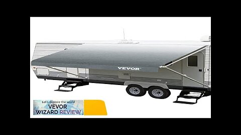 VEVOR RV Awning Awning Replacement Fabric 15 FT Gray Fade RV Awning Review