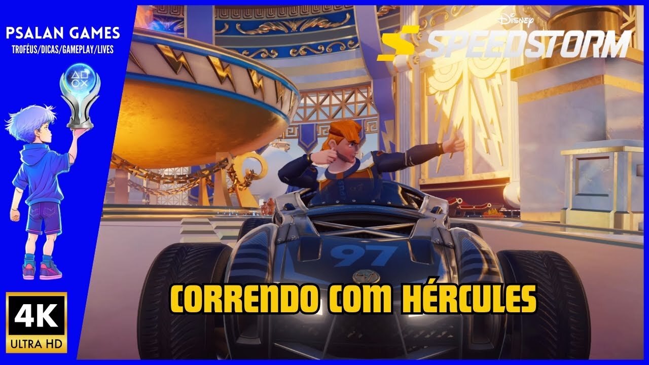 Disney Speedstorm | Correndo com Hércules Gameplay [4K]