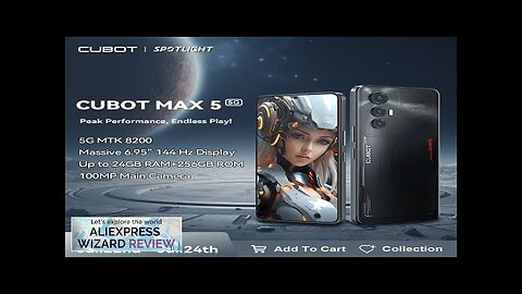 World Premiere CUBOT MAX 5 Android Smartphone 5G Dimensity 8200 6.95" 144Hz Review