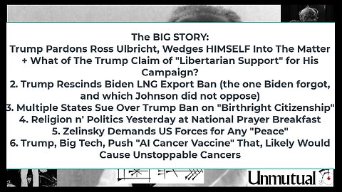 Liberty Conspiracy LIVE 1-22-25! Ross FREE - Hacks Slam, Birthright Citizens, Trump LNG