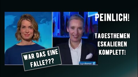 Peinlich! - Tagesthemen eskalieren komplett - Analyse