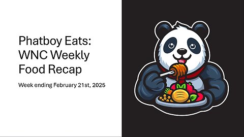 Phatboy Eats: Weekly Food Recap for WNC