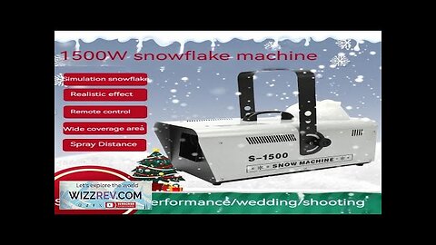 1500W Snow Machine Wireless Snow Soap Foam Effect Snowflake Generator Machine Snow Review