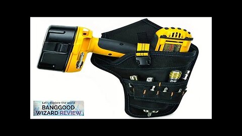 Waterproof Oxford Cloth Drill Holster Waist Tool Bag Quick Release Buckle 28x15cm Review