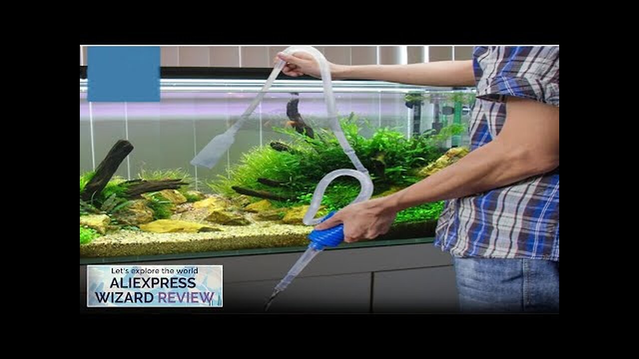 Aquarium Fish Tank Vacuum Gravel Water Filter Cleaner Siphon Pump Manual Cleaner Review