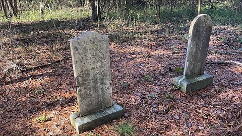 1800’s Lost Cemetery In Front Of Derelict Abandoned Buildings - Original Owners Graves