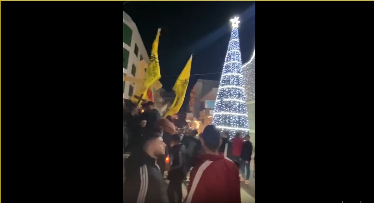 Druze have taken to the streets of southern Syria to support the Christians celebrating Christmas