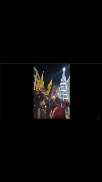 Druze have taken to the streets of southern Syria to support the Christians celebrating Christmas