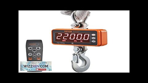 VEVOR Digital Crane Scale 2200 lbs/1000 kg Industrial Heavy Duty Hanging Scale Review