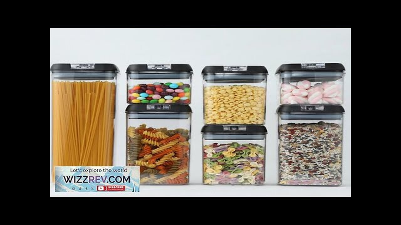 Air-Tight Food Storage Container for Cereals Easy Lock Sealed Jar Plastic Transparent Review