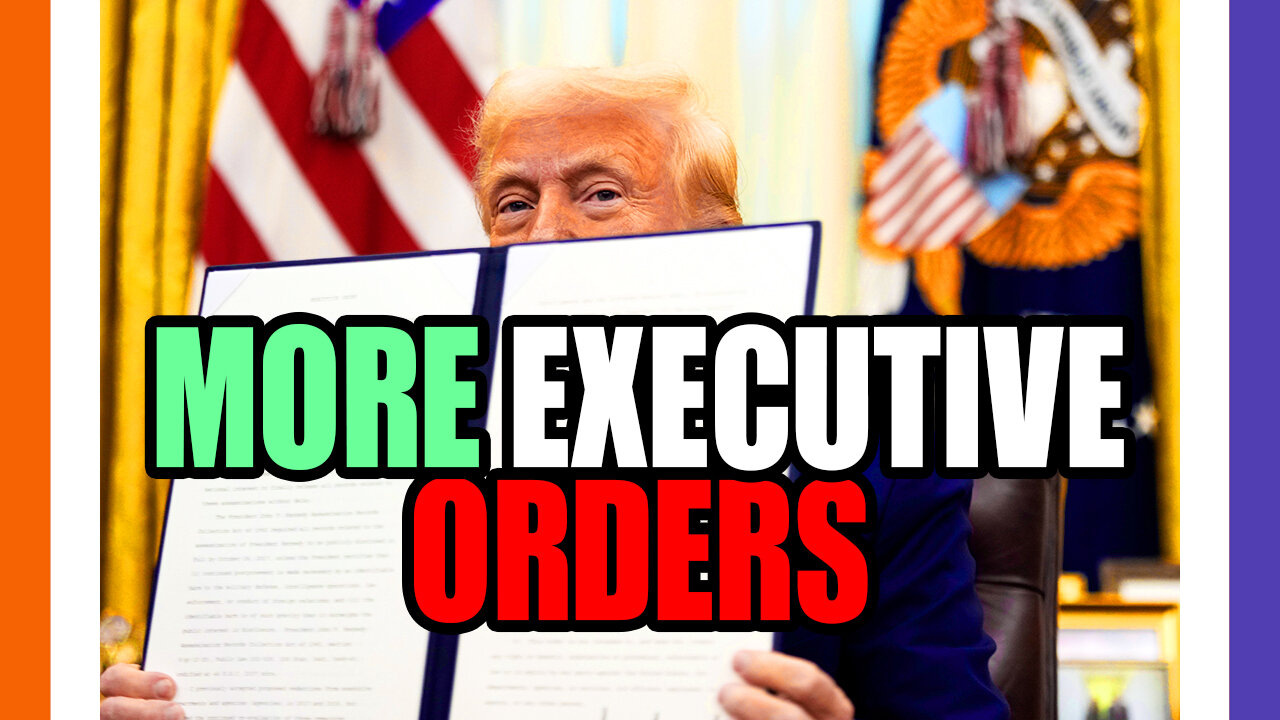 🔴LIVE: Trump Signs MORE Executive Orders 🟠⚪🟣