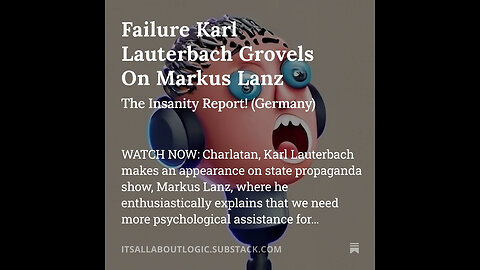 Failure Karl Lauterbach Grovels On Markus Lanz🤡