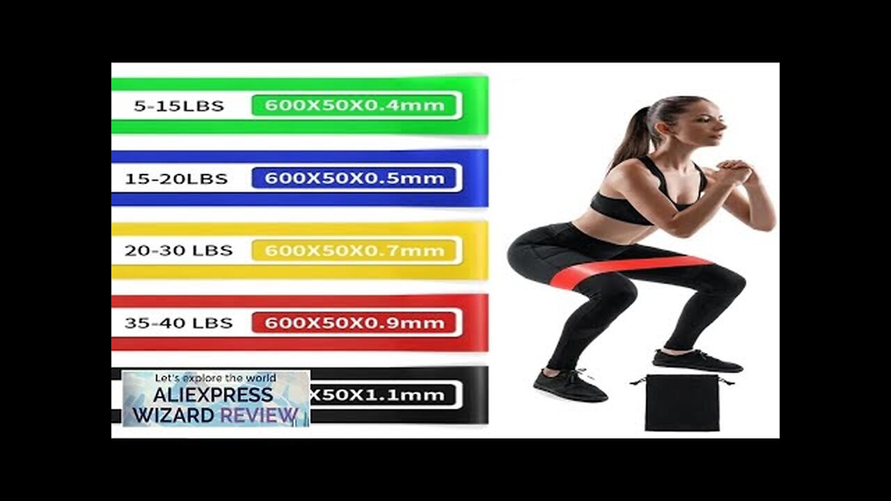 Set Of 5 TPE Resistance Bands Fitness Elastic Yoga Sport Exercise Bands Review