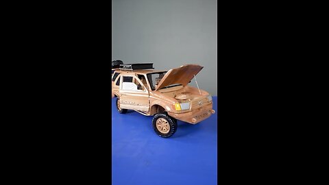 "Building a Toyota Car from Wood | Incredible Wooden Car Model!"