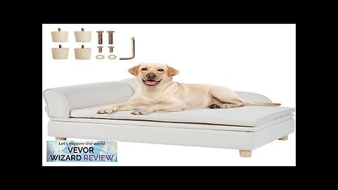 VEVOR Pet Sofa Dog Couch for Large-Sized Dogs and Cats Soft Velvety Review