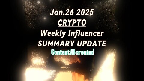 Crypto Weekly update Jan 2025