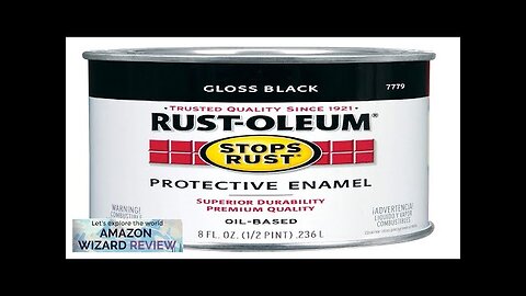 Rust-Oleum 1/2 pt Brands 7779730 Black Stops Rust Protective Enamel Gloss Review