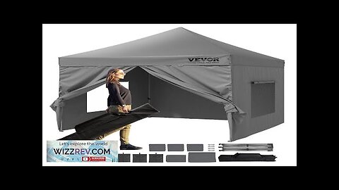 VEVOR 10x10 FT Pop up Canopy with Removable Sidewalls Instant Canopies Portable Review