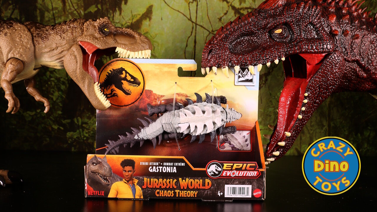 Jurassic World Chaos Theory Strike Attack Gastonia Unboxed 2025 T-Rex eats Baby Dinosaur