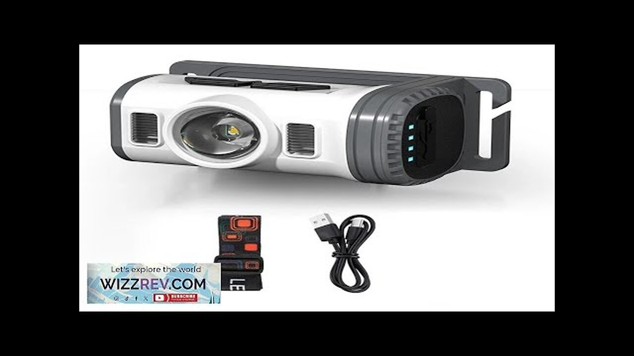 Motion Sensor Smart LED Headlamp Rechargeable Flashlight Red and Blue Warning Headlight Review