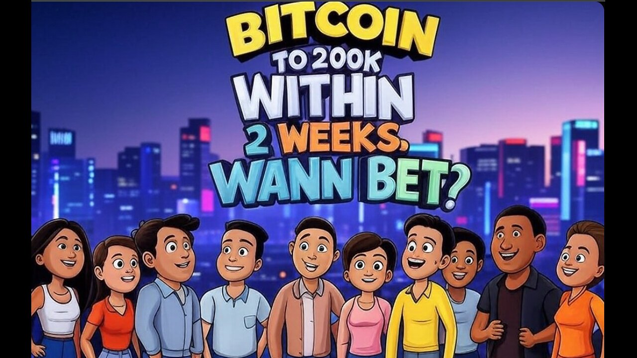 "BITCOIN TO 200K WITHING 2 WEEKS, WANNA BET?"