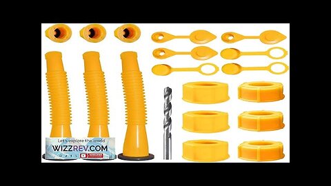 Gas Can Spout Replacement Gas Can Nozzle Replacement (3 Kit-Yellow) For Most Review