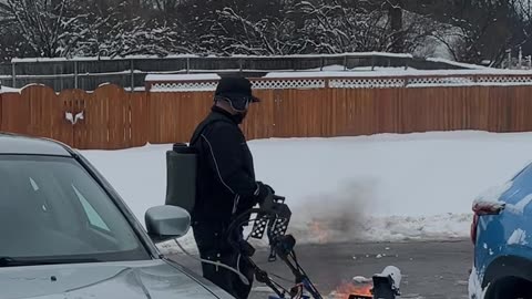 Flamethrower Snow Maintenance