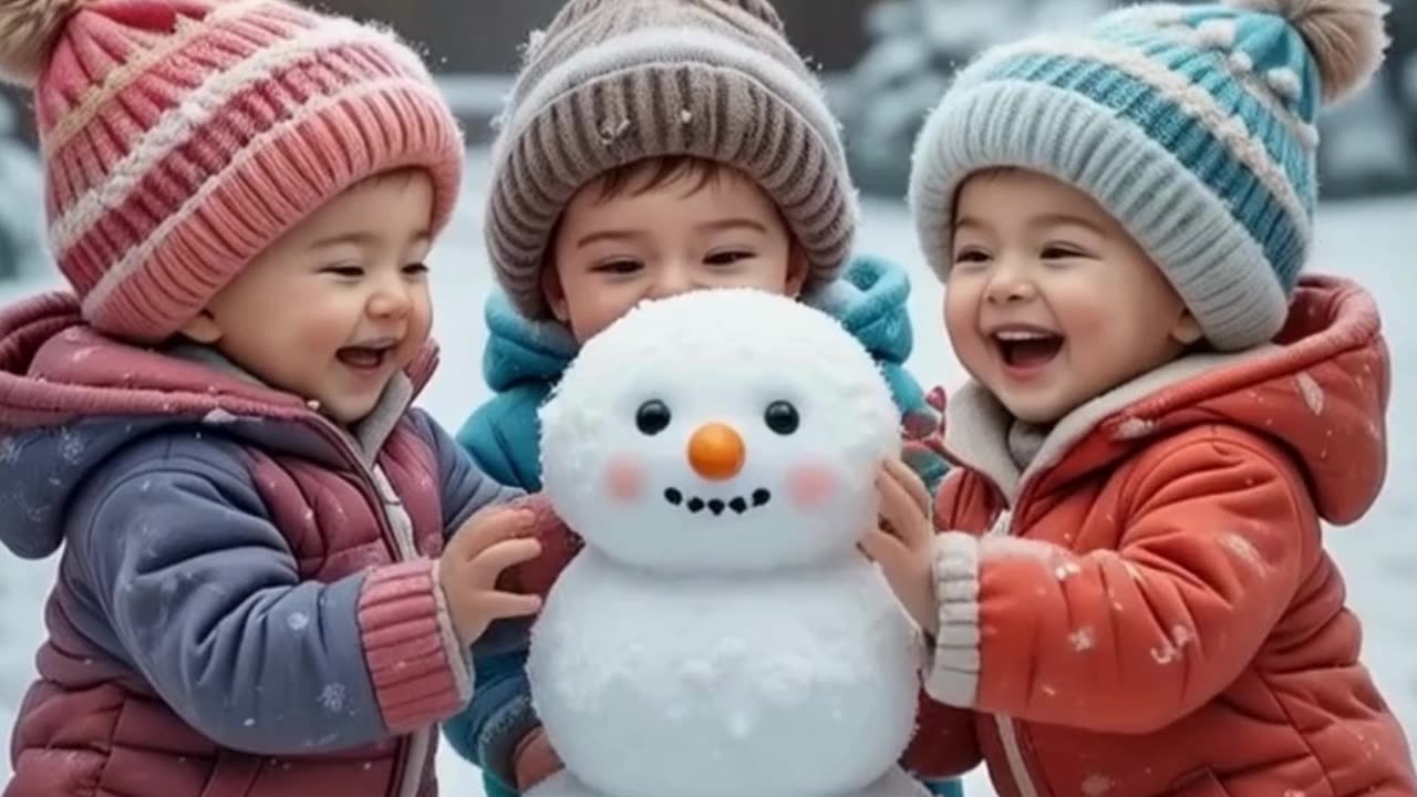 "Laughing Through Winter: Kids’ Epic Snowman Adventures!"
