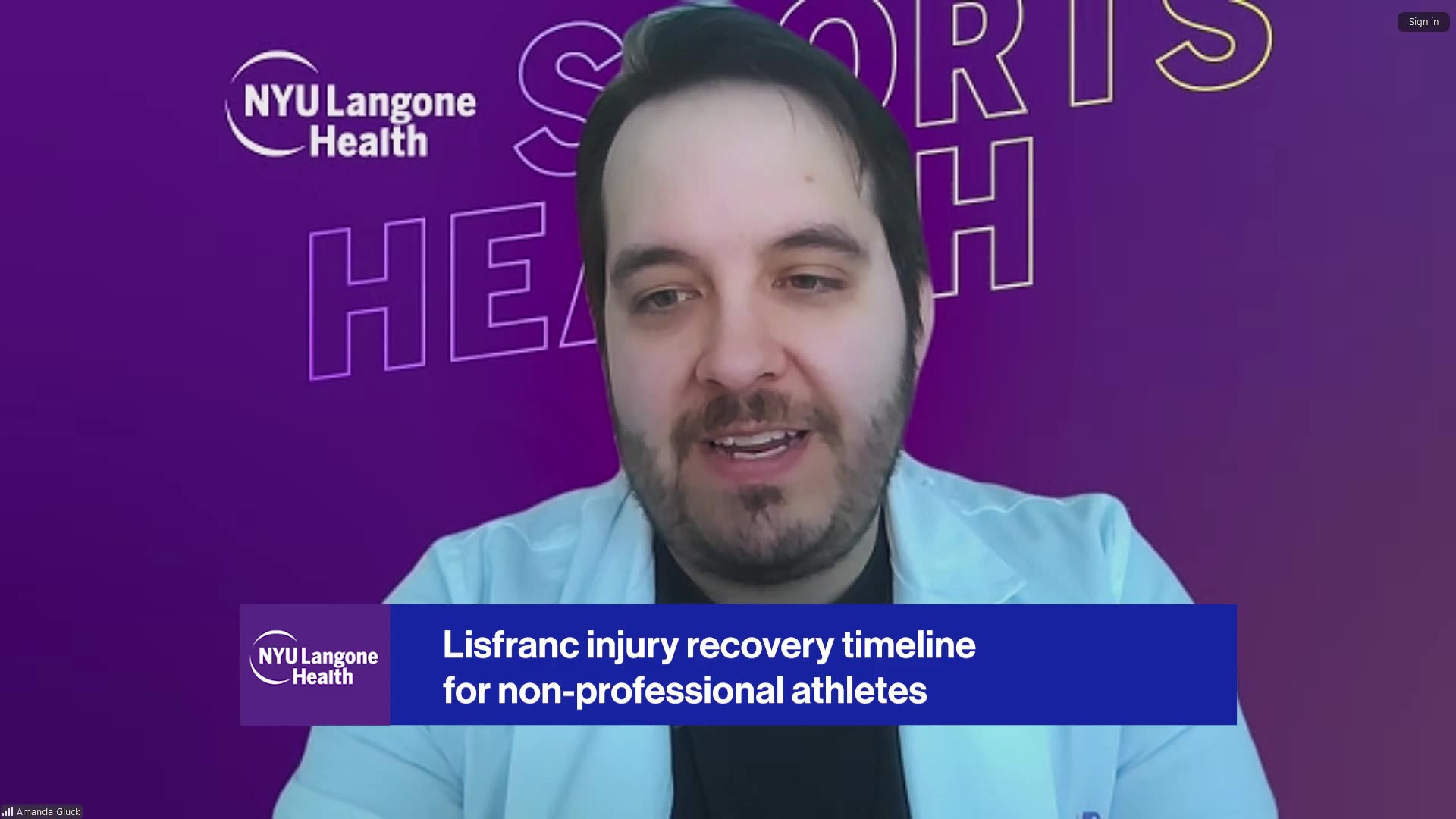 NYU Langone's Daniel J. Kaplan, MD explains Andrew Thomas' recovery from Lisfranc surgery