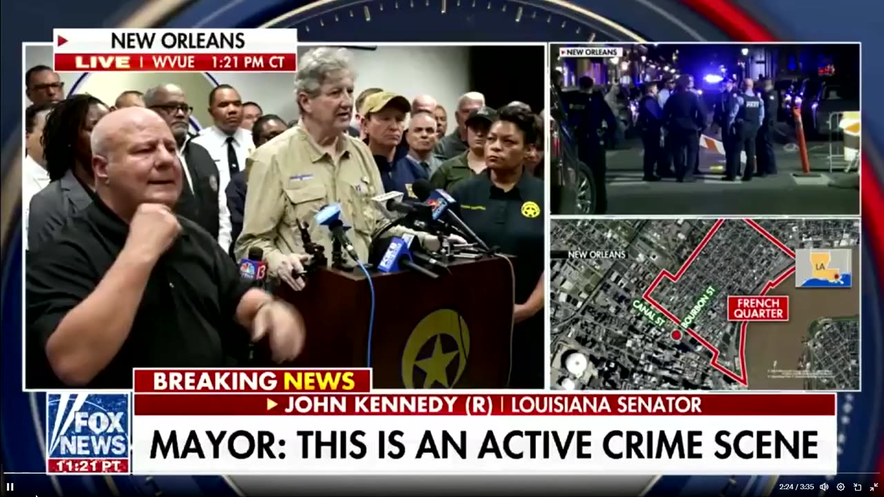 NEW ORLEANS ATTACK - VERY UNSETTLED Senator John Kennedy HINTS THAT HE Knows Something