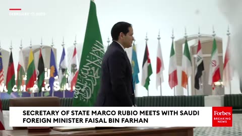 Sec of State Rubio Arrives in Saudi Arabia for Talks to End Russia-Ukraine War