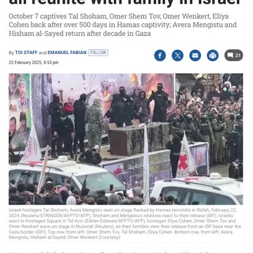 Hostages Released After Over a Decade in Gaza: Shocking Survival Story