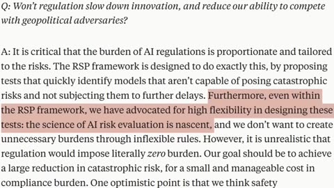 Preventing Catastrophic Risk: The Focus of Anthropic