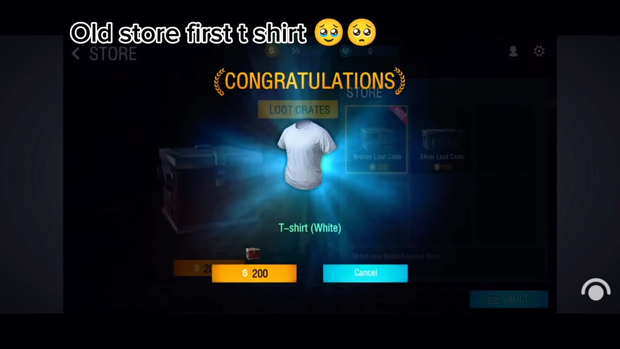 Free fire Old store || Free fire store first T shirt 🥹