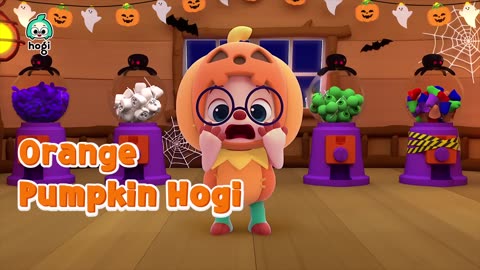 Learn Colors with Halloween Candies _ 15 min _ Halloween Songs for Kids _ Pinkfong Hogi