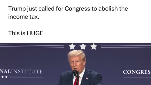 Trump Addresses Congress on Income Tax