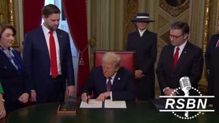 WATCH: President Trump signs executive orders on Day 1