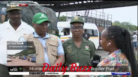 Lebombo Border Post Corridor on the Mozambican side is unstable due to protests Masiapato