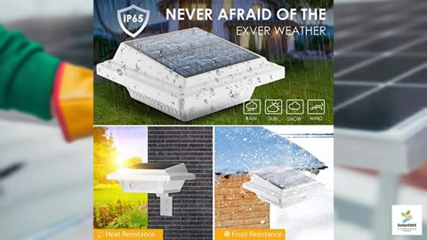 UniqueFire Outdoor Solar Gutter Lights