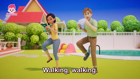 Walking Walking| NurseryRhymes for Kids| Bebefinn