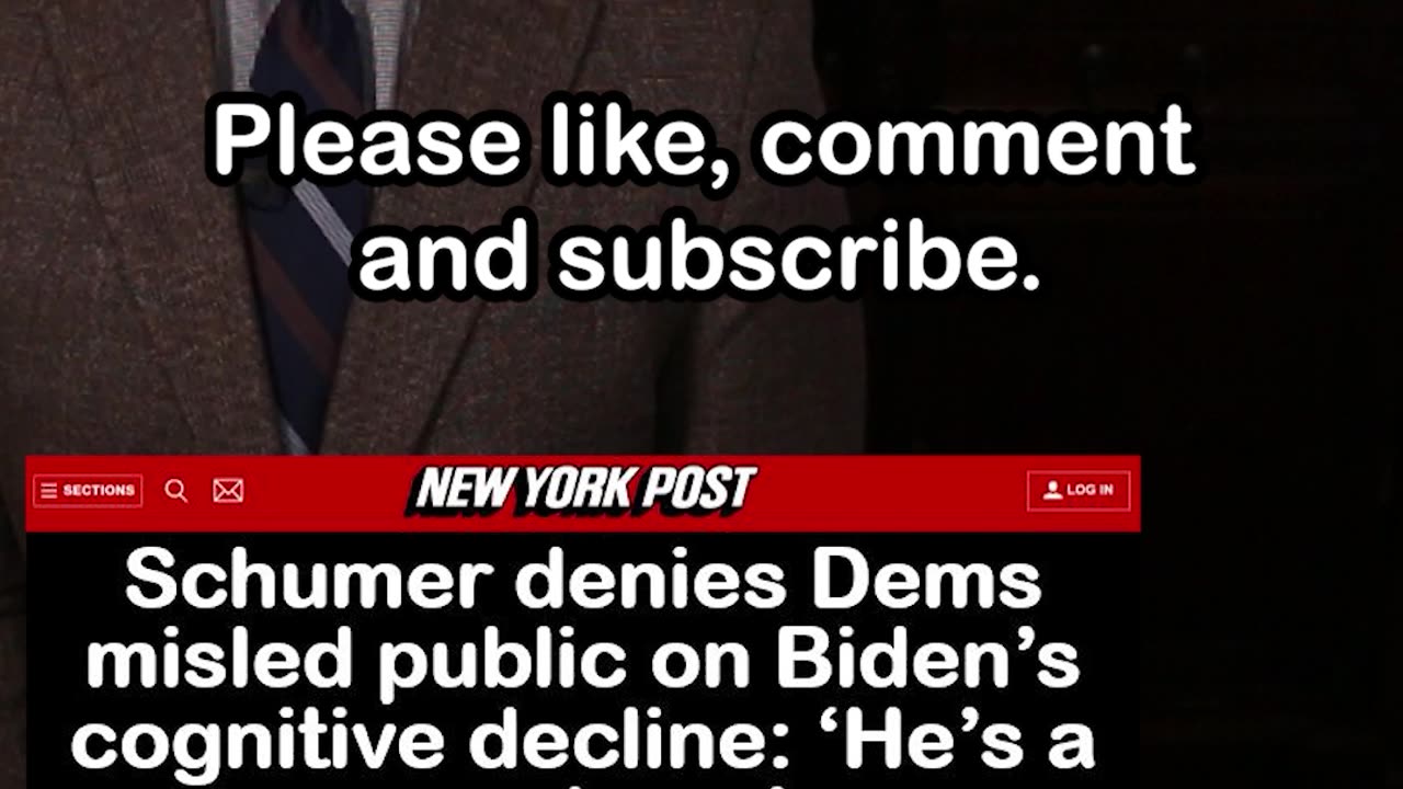 Chuck Schumer Denies Dems Misled Public on Biden’s Cognitive Decline