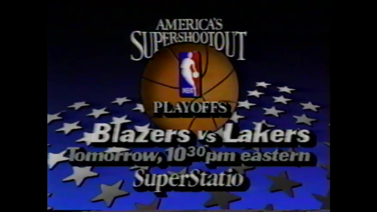 April 29, 1985 - WTBS Promo for Trail Blazers-Lakers Playoff Game