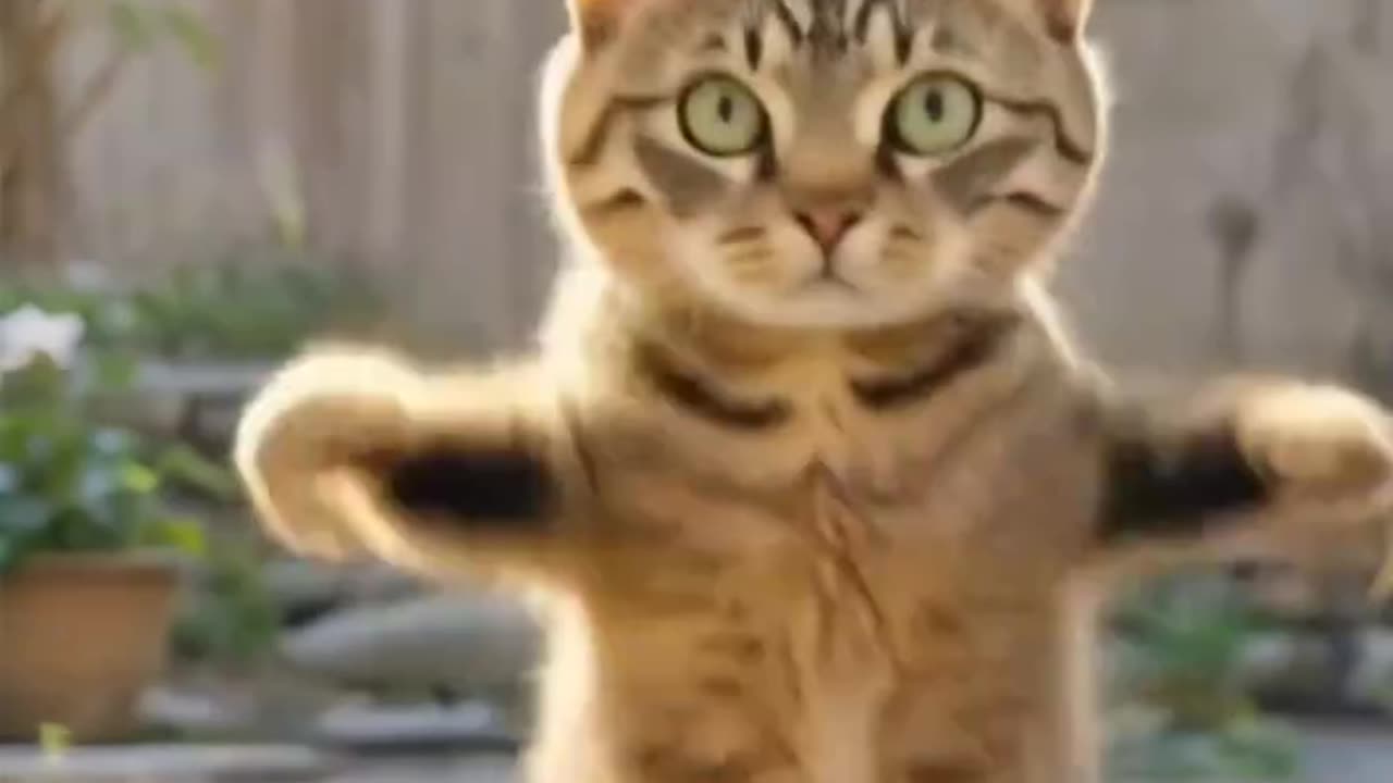 Fanny cate kittan dancing video #viral#catdance#carlover