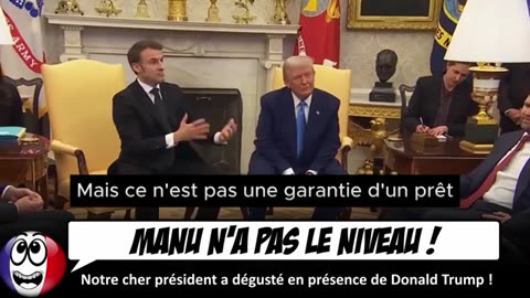 Trump sort 2 VACHERIES à Macron en pleine conférence de presse.