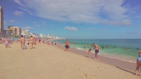 That's why LEBLON BEACH is the most desired beach in the world — Beach Walk — Rio de Janeiro, Brazil