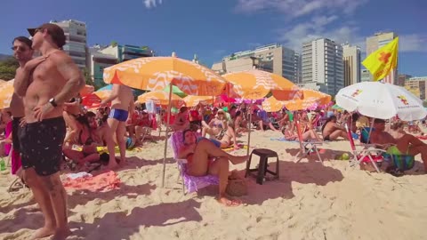 That's why LEBLON BEACH is the most desired beach in the world — Beach Walk — Rio de Janeiro, Brazil