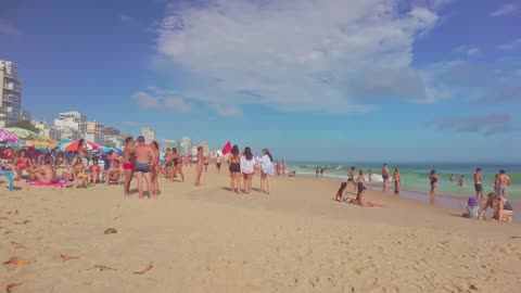 That's why LEBLON BEACH is the most desired beach in the world — Beach Walk — Rio de Janeiro, Brazil